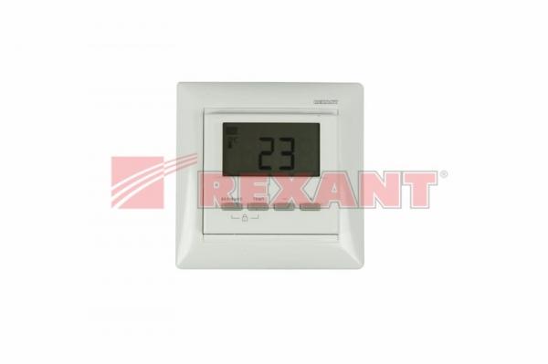 Терморегулятор цифровой RX-511H белый REXANT (совместим с Legrand серии Valena) 51-0566