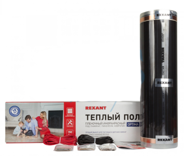 REXANT Пленочный теплый пол  Optima 150 6 м²/0,5 х 12 м/900 Вт 51-0509-7